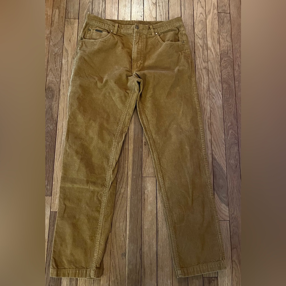 Men's Peter Christian Tan 100 cotton Corduroy Pants 36x34
